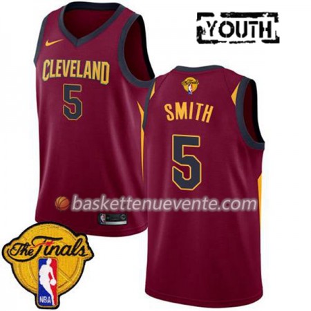 Maillot Basket Cleveland Cavaliers J.R. Smith 5 2018 NBA Finals Nike Rouge Swingman - Enfant